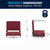 Flash Furniture XU-STA-M-GG Maroon Fabric Canvas Seat and Back Cover Grandstand Ultra-Padded Comfort Seat