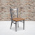 Flash Furniture XU-6FOB-CLR-NATW-GG Natural Finish Plywood Seat Hercules Series Restaurant Chair