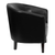 Flash Furniture GO-S-11-BK-BARREL-GG Black LeatherSoft Upholstery Seat and Back Guest Chair