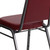 Flash Furniture FD-BHF-1-SILVERVEIN-BY-GG Burgundy Vinyl Upholstered Trapezoidal Back Panel Silver Vein Powder Coated Frame Finish Hercules Series Stacking Banquet Chair