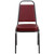 Flash Furniture FD-BHF-1-SILVERVEIN-BY-GG Burgundy Vinyl Upholstered Trapezoidal Back Panel Silver Vein Powder Coated Frame Finish Hercules Series Stacking Banquet Chair