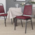 Flash Furniture FD-BHF-1-SILVERVEIN-BY-GG Burgundy Vinyl Upholstered Trapezoidal Back Panel Silver Vein Powder Coated Frame Finish Hercules Series Stacking Banquet Chair