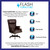 Flash Furniture CI-J600-BRN-GG Brown Bonded Leather Mahogany Wood Capped Metal Base Traditional Executive Swivel Office Chair
