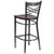 Flash Furniture XU-6F8B-CLR-BAR-WALW-GG Walnut Finish Seat Steel Frame With Clear Coat Finish Hercules Series Restaurant Bar Stool