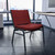 Flash Furniture XU-60555-BY-GG Burgundy Patterned Polyester Upholstery Silver Vein Powder Coated Frame Finish Hercules Series Big and Tall Extra Wide Stacking Chair