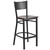 Flash Furniture XU-DG-60116-GRD-BAR-WALW-GG Walnut Finish Plywood Seat Metal Back with Grid Design Hercules Series Restaurant Barstool