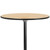 Flash Furniture XA-24-COTA-GG Round BirchWood Top Black PVC Edge Cocktail/Pub Table