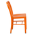 Flash Furniture CH-61200-18-OR-GG Vertical Slat Back For Indoor/Outdoor Commercial and Residential Use Orange Chair