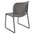 Flash Furniture RUT-238A-GY-GG Gray Metal Frame Polypropylene Seat and Back Hercules Series Reception Chair
