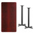 Flash Furniture XU-MAHTB-3060-T2222B-GG Mahogany Laminate Rectangular Plastic Top PVC T-Mold Edge Table