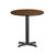 Flash Furniture XU-RD-24-WALTB-T2222-GG 24" Dia. Round Walnut Laminated Dining Height Table with Four Pointed Pedestal Base
