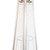 Flash Furniture NAN-FSDC-01-SL-GG Silver Stainless Steel Frame Portable Pyramid Shaped Outdoor Patio Heater - 42,000 BTU