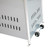 Flash Furniture NAN-FSDC-01-SL-GG Silver Stainless Steel Frame Portable Pyramid Shaped Outdoor Patio Heater - 42,000 BTU