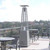 Flash Furniture NAN-FSDC-01-SL-GG Silver Stainless Steel Frame Portable Pyramid Shaped Outdoor Patio Heater - 42,000 BTU