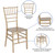 Flash Furniture LE-GOLD-M-GG Gold Resin Ladder Back Hercules Premium Series Stacking Chiavari Chair