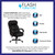Flash Furniture GO-2222-GG Black Bonded Leather Padded Arms High Back Design Hercules Series Big & Tall Executive Swivel Office Chair
