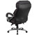 Flash Furniture GO-2222-GG Black Bonded Leather Padded Arms High Back Design Hercules Series Big & Tall Executive Swivel Office Chair