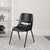 Flash Furniture RUT-EO1-BK-LTAB-GG Black Flip-Up Left Handed Plastic Tablet Arm Seat and Back Hercules Series Ergonomic Shell Chair