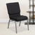 Flash Furniture FD-CH02185-SV-JP02-BAS-GG Black 19.25" Width Silver Vein Frame Finish Hercules Series Stacking Church Chair
