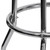 Flash Furniture XU-D-100-GG Black Vinyl Double Ring Chrome Frame Hercules Series Bar Stool