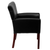 Flash Furniture BT-353-BK-LEA-GG 26.5" W x 23" D x 35.25" H Black High Leg Executive Side Reception Chair