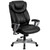 Flash Furniture GO-1534-BK-LEA-GG Black Bonded Leather Padded Arms High Back Design Hercules Series Big & Tall Executive Swivel Office Chair