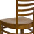 Flash Furniture XU-DGW0005LAD-CHY-GG Wood Ladder Back .62" Thick Cherry Finish Beechwood Seat Hercules Series Restaurant Chair