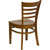 Flash Furniture XU-DGW0005LAD-CHY-GG Wood Ladder Back .62" Thick Cherry Finish Beechwood Seat Hercules Series Restaurant Chair