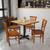 Flash Furniture XU-DGW0005LAD-CHY-GG Wood Ladder Back .62" Thick Cherry Finish Beechwood Seat Hercules Series Restaurant Chair