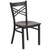 Flash Furniture XU-6FOBXBK-WALW-GG Walnut Finish Plywood Seat Hercules Series Restaurant Chair