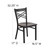 Flash Furniture XU-6FOBXBK-WALW-GG Walnut Finish Plywood Seat Hercules Series Restaurant Chair