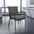 Flash Furniture XU-60154-GY-GG Gray Polyester Upholstered Hercules Series Heavy Duty Stacking Chair