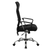 Flash Furniture BT-905-GG Black Nylon Arms Heavy Duty Chrome Base High Back Design Swivel Task Chair