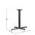 Flash Furniture XU-T2230-GG 22" x 30" x 30"H Black Cast Iron Powder Coated Finish X-Base Dining Height Table Base