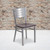 Flash Furniture XU-DG-60401-WALW-GG Metal Cutout Slat Back .62" Thick Walnut Finish Plywood Seat Hercules Series Restaurant Chair
