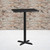 Flash Furniture XU-BLKTB-2430-T2222B-GG Black Rectangular Laminate Top PVC T-Mold Edge Table