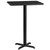 Flash Furniture XU-BLKTB-2430-T2222B-GG Black Rectangular Laminate Top PVC T-Mold Edge Table