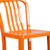 Flash Furniture CH-61200-30-OR-GG Orange Galvanized Steel Vertical Slat Back Bar Stool
