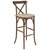 Flash Furniture XA-X-BAR-GO-BC-GG Dark Antique Finish Wood Frame Hercules Series Stacking Barstool