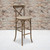 Flash Furniture XA-X-BAR-GO-BC-GG Dark Antique Finish Wood Frame Hercules Series Stacking Barstool