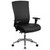 Flash Furniture GO-WY-85H-1-GG Black Bonded Leather Adjustable Arms High Back Design Hercules Series 24/7 Executive Swivel Office Chair