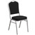 Flash Furniture FD-C01-S-11-GG Black Fabric Upholstered Silver Powder Coated Frame Finish Hercules Series Stacking Banquet Chair