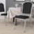 Flash Furniture FD-C01-S-11-GG Black Fabric Upholstered Silver Powder Coated Frame Finish Hercules Series Stacking Banquet Chair