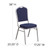 Flash Furniture FD-C01-S-11-GG Black Fabric Upholstered Silver Powder Coated Frame Finish Hercules Series Stacking Banquet Chair