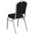 Flash Furniture FD-C01-S-11-GG Black Fabric Upholstered Silver Powder Coated Frame Finish Hercules Series Stacking Banquet Chair