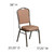 Flash Furniture FD-C01-GOLDVEIN-GO-GG Gold Diamond Patterned Fabric Gold Vein Powder Coated Frame Finish Hercules Series Stacking Banquet Chair