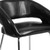 Flash Furniture CH-162731-BK-GG 23.5" W x 21.75" D x 28.75" H Black Curved Frame Fusion Series Side/Reception/Lounge Chair