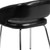 Flash Furniture CH-162731-BK-GG 23.5" W x 21.75" D x 28.75" H Black Curved Frame Fusion Series Side/Reception/Lounge Chair