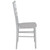 Flash Furniture LE-SILVER-M-GG Silver Resin Ladder Back Hercules Premium Series Stacking Chiavari Chair