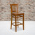 Flash Furniture XU-DGW0008BARVRT-CHY-GG Cherry Finish Beechwood Seat With Slat Back Cherry Finish Beechwood Frame Hercules Series Restaurant Bar Stool